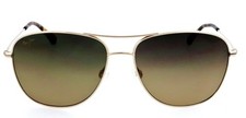 MAUI JIM Cliff House MJ-247-16 59mm Gold Polarized Aviator Sunglasses Japan