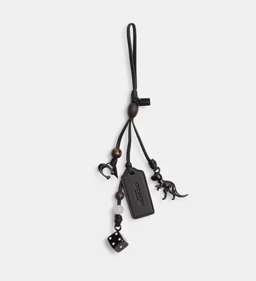COACH T-Rex Rexy Leather Bag Charm