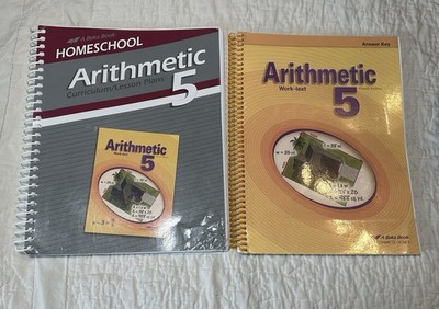 A Beka Book Arithmetic 5 Work-Lesson Plans & Answer Key 4th Ed Homeschool Math