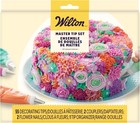 Wilton 2104-0240 Master Cake Decorating Piping Tips Set, 55 Pieces, Silver,... 