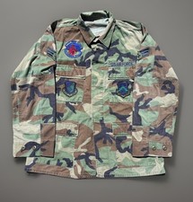 VTG 80s US Air Force Devil Patch Camo Jacket/great Patches.medium