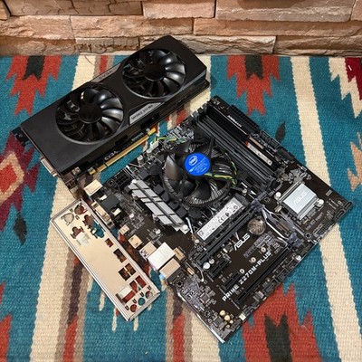 ASUS PRIME Z270M mATX Motherboard Combo! i7-7700 16GB RAM 256SSD W11P GTX960 4GB