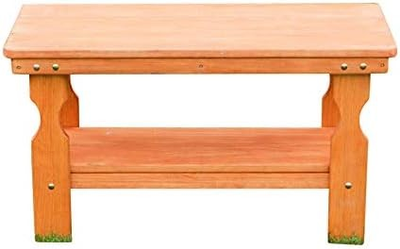 #ad Heavy Duty Pressure Treated Wood Coffee Table in Cedar Stain $250.43