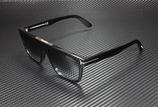 Tom Ford Cecilio-02 FT0628 01B Shiny Black Gradient Smoke 57 mm Men's Sunglasses