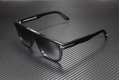 #ad Tom Ford Cecilio 02 FT0628 01B Shiny Black Gradient Smoke 57 mm Men#x27;s Sunglasses $219.99