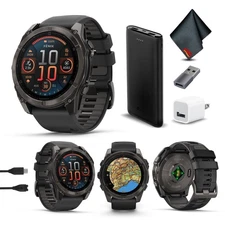 Garmin Fenix 8 51MM AMOLED Sapphire Multisport GPS Smartwatch Carbon Gray DLC