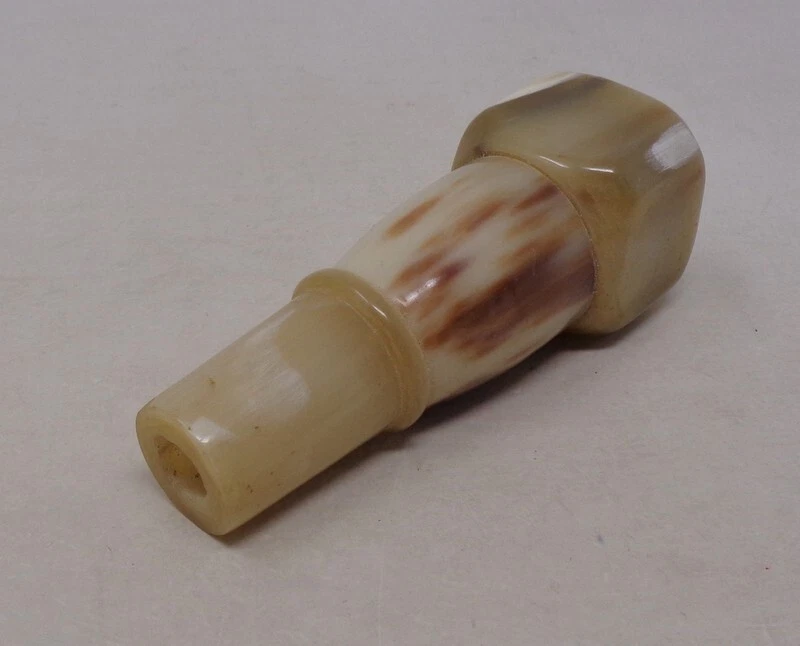 Pommeau ancien ombrelle canne parapluie en corne bovine - ART DECO 1930-40's - Photo 3/4