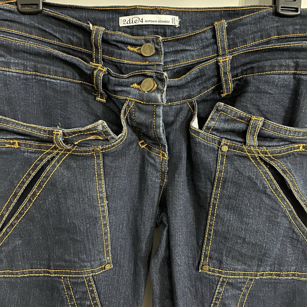 アントニオベラルディ jeans 2die4 ヴィンテージ 後フリル イタリア製 アントニオベラルディ jeans 2die4 ヴィンテージ 後フリル