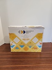 California Design Den 3-Piece Twin Sheet Set Navy Polka Dot 400 Thread Count