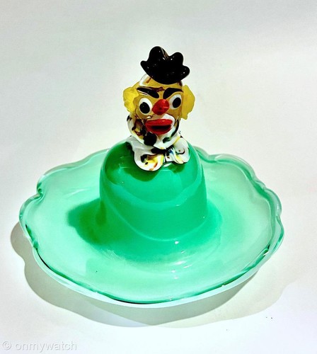 De Colección Belleza MURANO 🇮🇹 BARBINI CIGAR Cenicero Cuenco Plato CORAZÓN Arte GLaSs Italia años 50 - Imagen 19 de 24