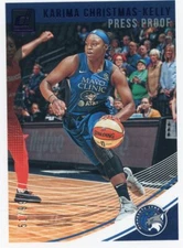 2019 Donruss WNBA KARIMA CHRISTMAS-KELLY #55 Purple Press Proof /99 SP LYNX