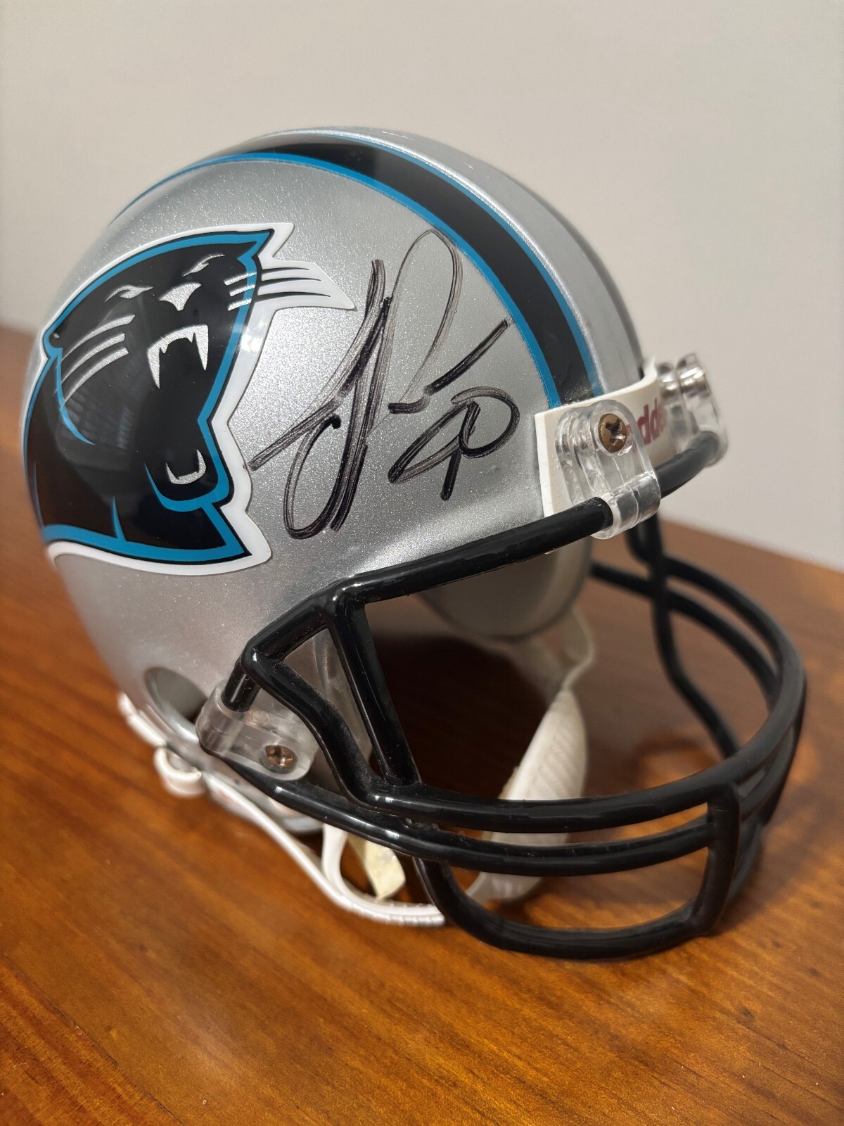 Julius Peppers Autographed Signed Carolina Panthers Mini Helmet JSA 