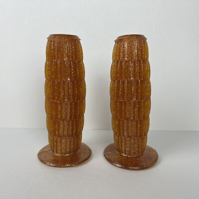 BABAC BICYCLE GRIPS COPPER TONE / GLITTER 7/8'' I.D. 4-7/8'' LONG VINTAGE NOS