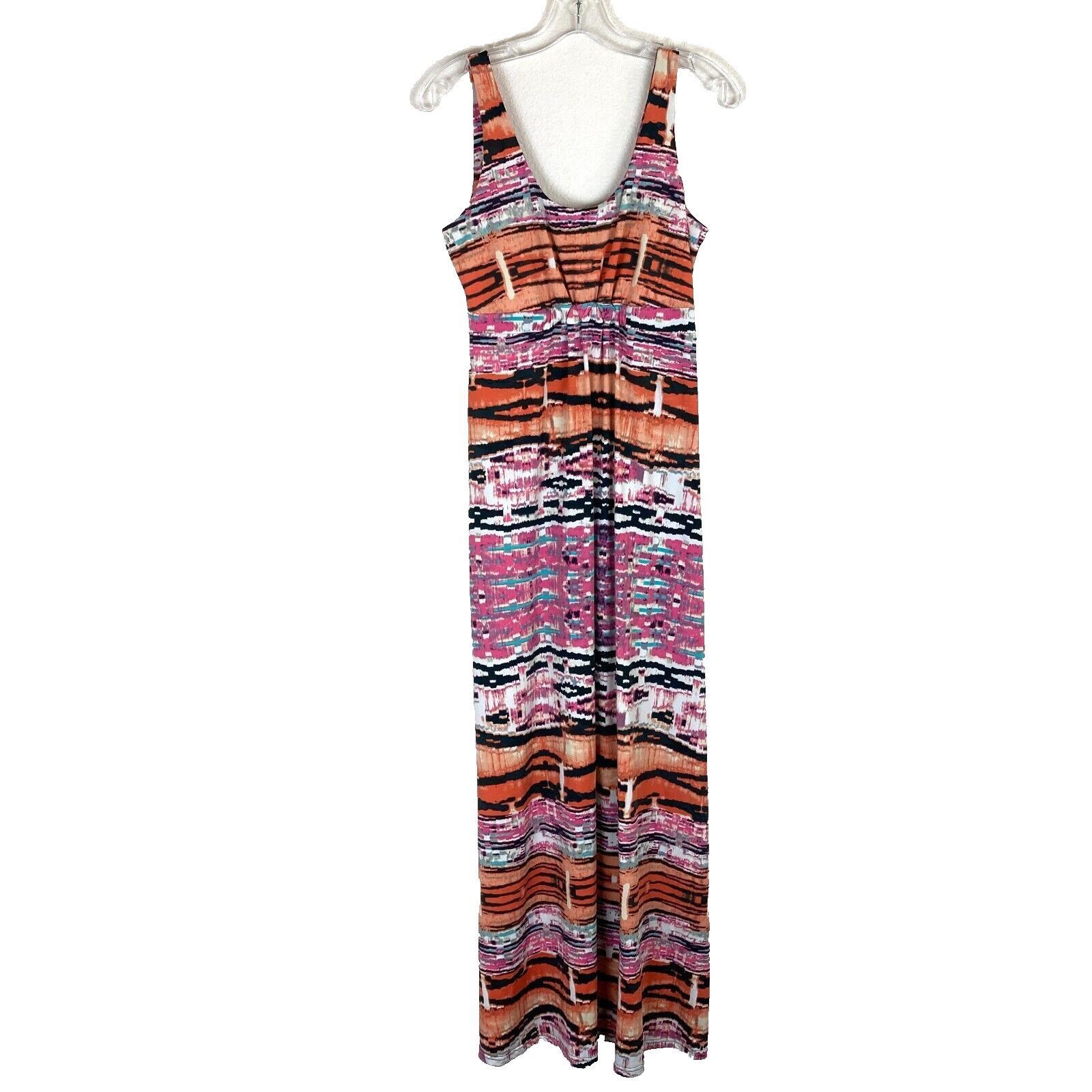 NEESHA Women S M Stretchy Scoop Neck Empire Waist Maxi Dress Sleeveless-image