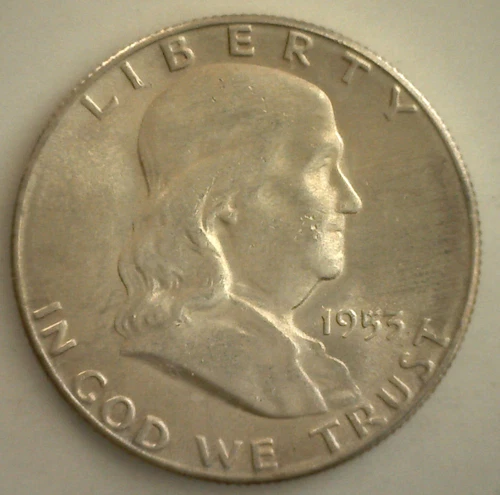 BU 1953 S Franklin Silver Half Dollar 50c US Coin Uncirculated San Francisco