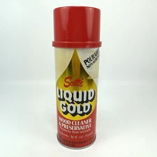 Scott's Liquid Gold Wood Cleaner 1 Pint 16oz Pourable Top Non Aerosol FULL Can