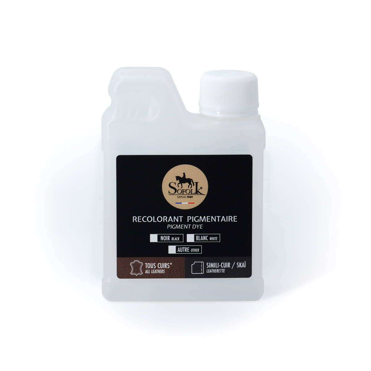 Peinture cuir jaune 19 de 250ml pour la rénovation de siège et volant