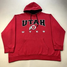 Utah Utes Hoodie Sweatshirt Adult XXL Red University College Colosseum Athletics