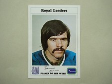 1974/75 ROYAL BANK LEADERS VANCOUVER CANUCKS NHL HOCKEY PHOTO DENNIS KEARNS NICE