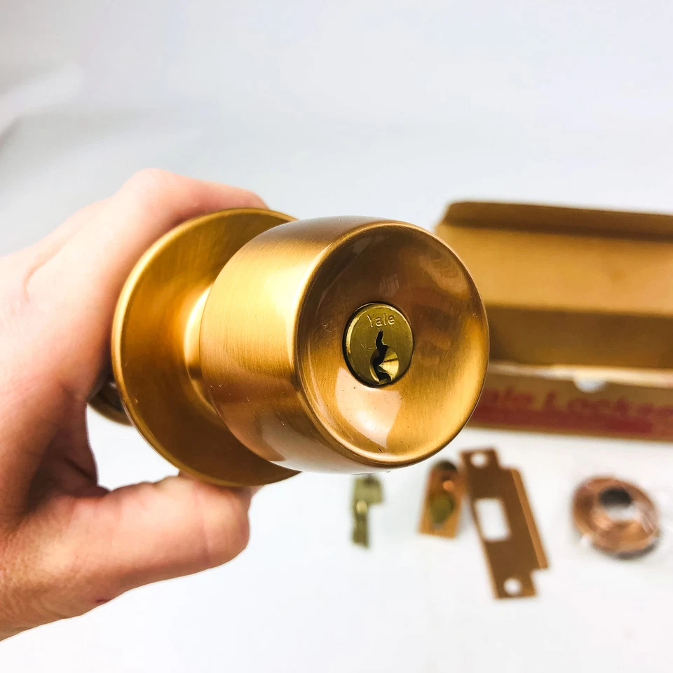 Yale Classroom Utility Lockset BR 5308 380AN US10 Satin Bronze New Old Stock NOS - Image 4 of 4