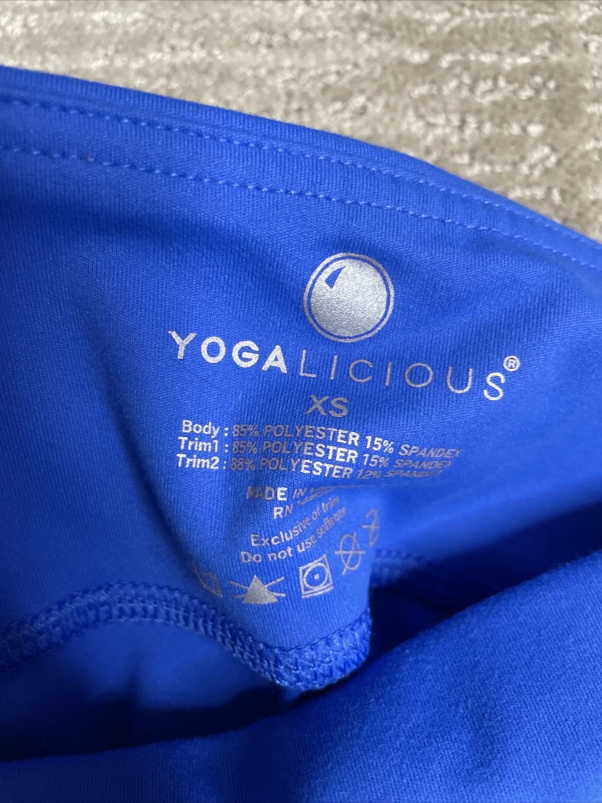 yogalicious athletic yoga mesh criss cross sides leggings