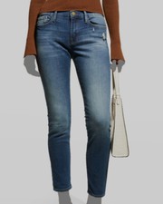  220 Frame Women's Blue Le Garcon Distressed Slim-Boyfriend Jeans Pants Size 24