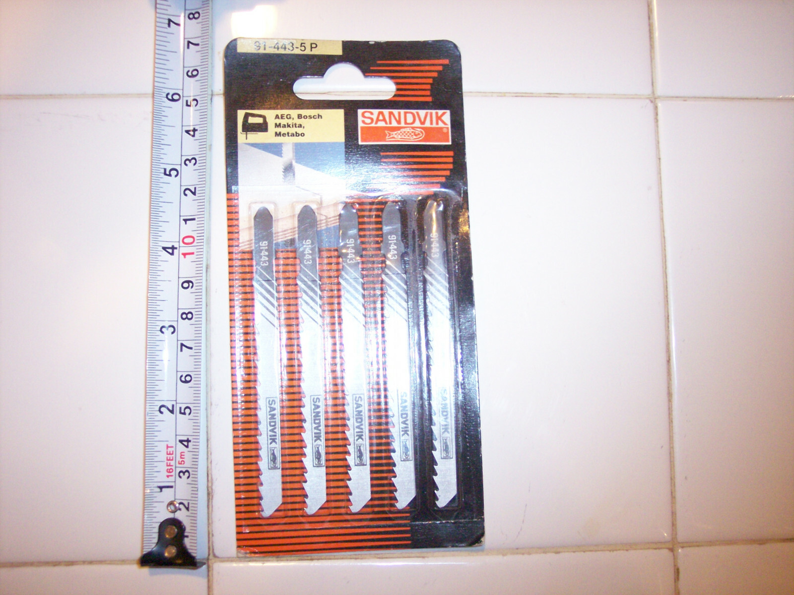 SANDVIK 5in JIGSAW BLADE 91-443-5P for AEG, BOSCH, MAKITA, METABO 5 PAK