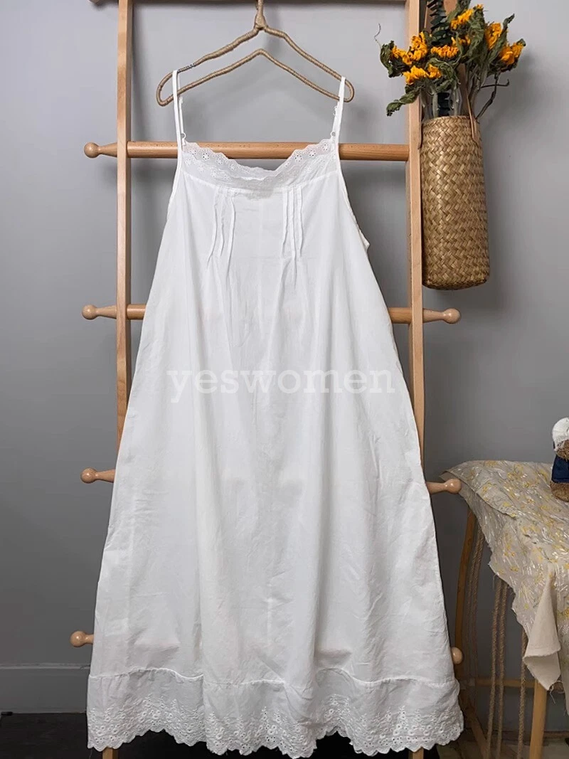 white christmas dresses Cottonique Women's Latex Free Organic Cotton Full Slip in Natural | Size: 8