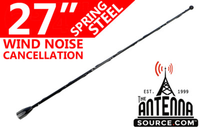 27'' Black Spring Stainless AM/FM Antenna Fits: 1982-1994 Pontiac Sunbird