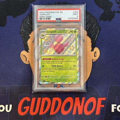 PSA 9 MINT 2024 Pokemon Paldean Fates JUMPLUFF #098 Shiny Rare | eBay
