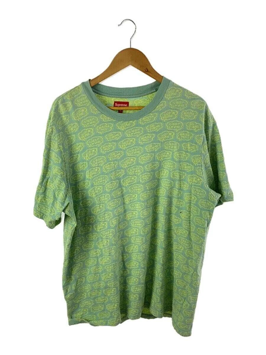 T shirt jacquard à bulles Supreme Word coton vert XL occasion