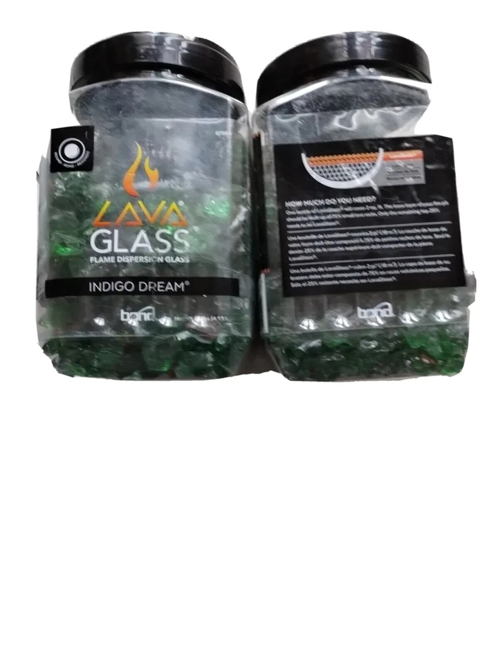 Vidrio de fuego Bond Lavaglass piedra lunar eclipse reflectante color negro 10 libras Foto 2 de 4