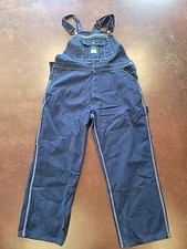 Liberty Men's Blue Denim Jean Bib Overalls 42x30 Dark Wash Hunting Farm Work