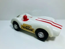 ELDON  " STREAK "  1/32 Slot Car  WHITE/RED stripes #2 ~SUPER CLEAN~ Runs GREAT