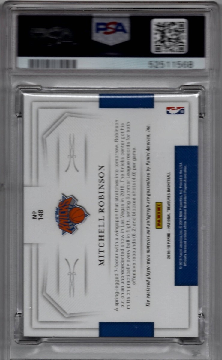 2018 National Treasures /49 Auto Mitchell Robinson Rookie RPA 148