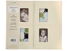 8x8 Colorbok CREAM Leatherette Box Album