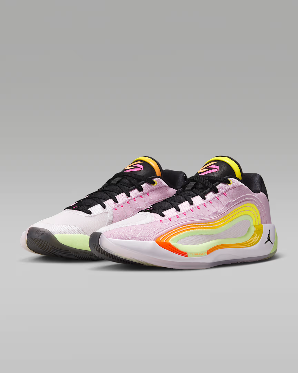 Jordan Luka 4 Luka Doncic Basketball Shoes Pink Yellow Men's