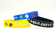 Autism Awareness Adult Silicone Bracelet