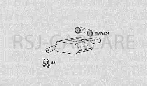 Klarius GM712E Auspuff Heckbox FüR Insignia 2.0CDTI CHR 08>-image