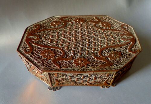 Antique Copper Watermark Box  - Picture 1 of 8