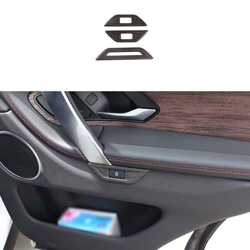 2020-2023 Oak Wood Grain For Discovery Sport 3pcs Door Memory Lock Switch Trim