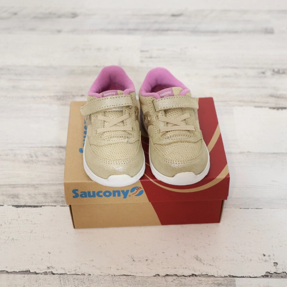 Saucony Baby Jazz Lite Gold Sparkle 6.5 Ancho NUEVO en Caja Andador Foto 2 de 4