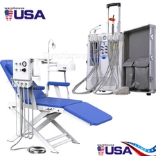 Dental Portable Delivery Unit Suction Air Compressor 4Hole/Mobile Folding Chair
