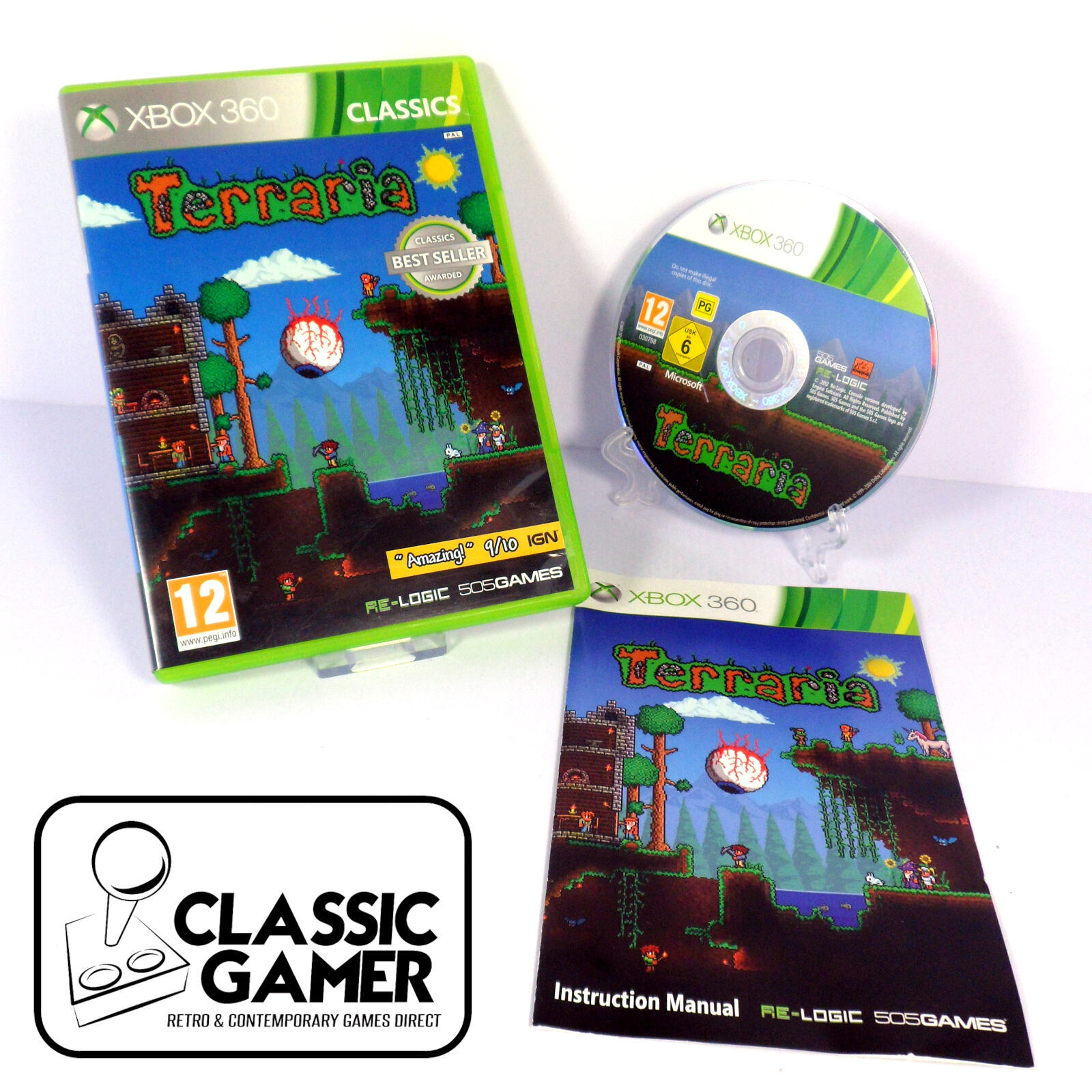 Terraria (Classics) (Xbox 360) *NEAR MINT*