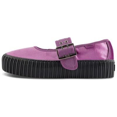 靴 GRAPE BLACK MARYJANE 38 VANS Mary Jane Creeper Grunge Spirit - Grape Jam Purple