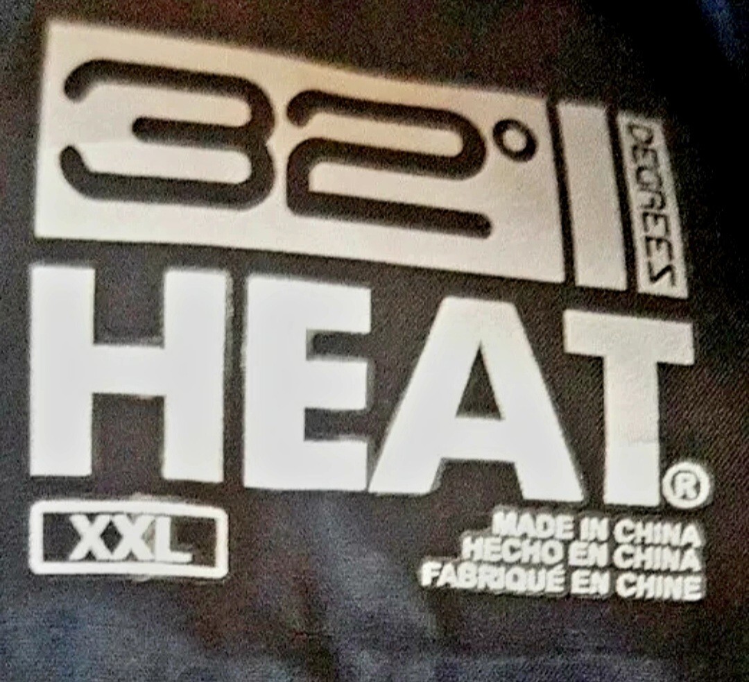 Waistcoat | Body Warmer | 32° Degrees Heat | XXL | Black | Puffer Vest | Jacket