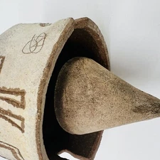 Paolo Soleri Arcosanti Vtg Ceramic Bell Wind Chime Clay Signed