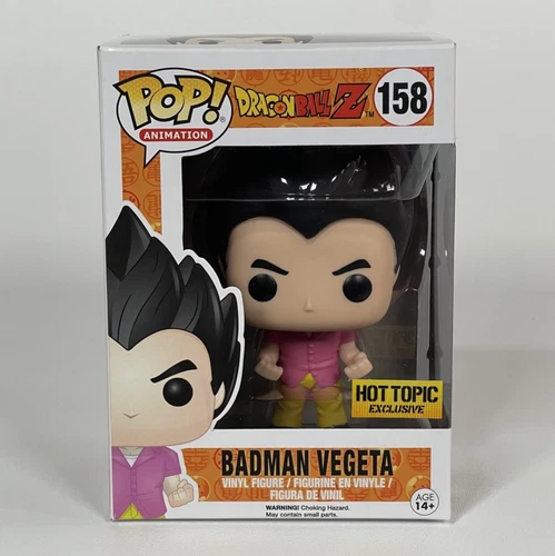 Funko Pop Dragon Ball Z #158 Badman Vegeta Hot Topic Exclusive -- Box Damage