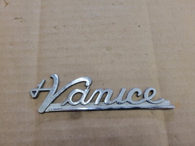 Vanice ''By Vanice'' Metal Dealership Dealer Emblem Badge Advertising Logo Name