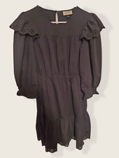 Universal Thread Goods Co. Dress Black Eyelet Cottage Core Romantic Womens Small